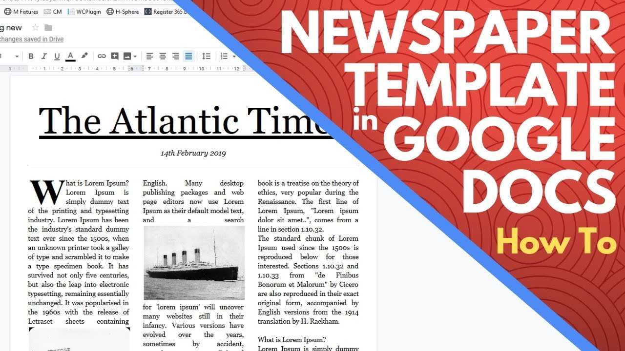 Editable Newspaper Template Google Docs – How To Make A Newspaper On Google  Docs Regarding Google Word Document Templates