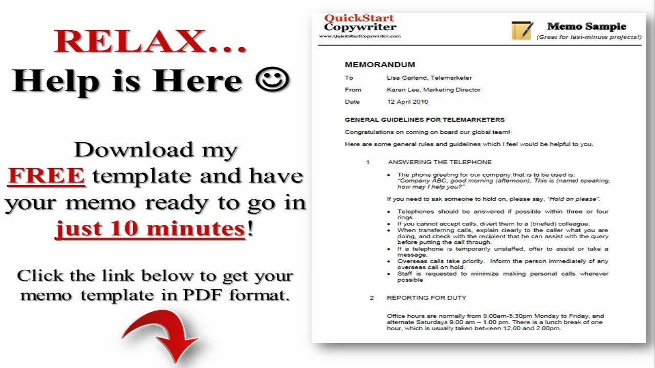 Effective Business Writing Tips: How To Write A Memo In Word With Regard To Memo Template Word 2010
