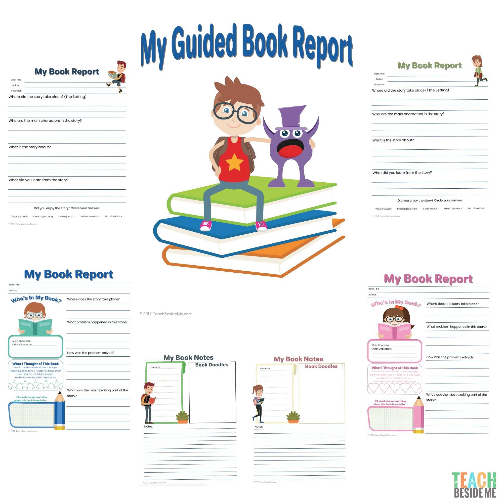 Elementary Guided Book Report With Regard To Story Report Template