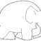 Elmer The Elephant Coloring Pages With Blank Elephant Template