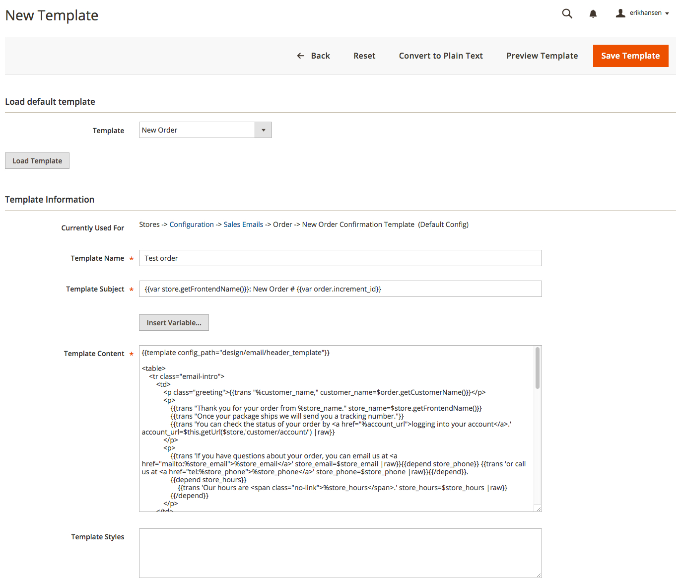 Email Templates | Magento 2 Developer Documentation With Regard To Blank Table Of Contents Template