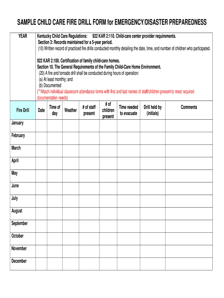 Emergency Drill Documentation Sheet – Fill Online, Printable Throughout Emergency Drill Report Template