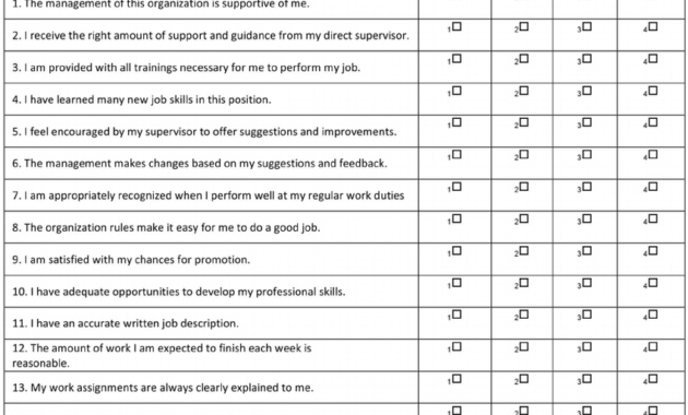 Employee Satisfaction Survey Template - Dalep.midnightpig.co inside Employee Satisfaction Survey Template Word