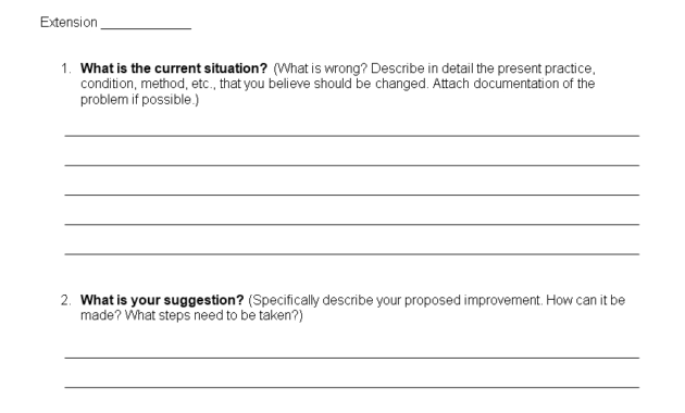 Employee Suggestion Form Word Format | Templates At pertaining to Word Employee Suggestion Form Template