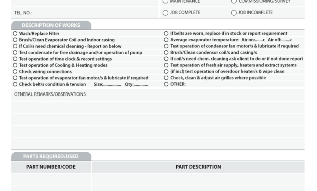 Engineer Report Templates For Carbonless Ncr Print From £40 intended for Drainage Report Template