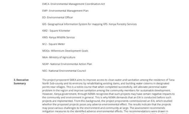 Environmental Impact Statement Example (Free And Customisable) for Environmental Impact Report Template
