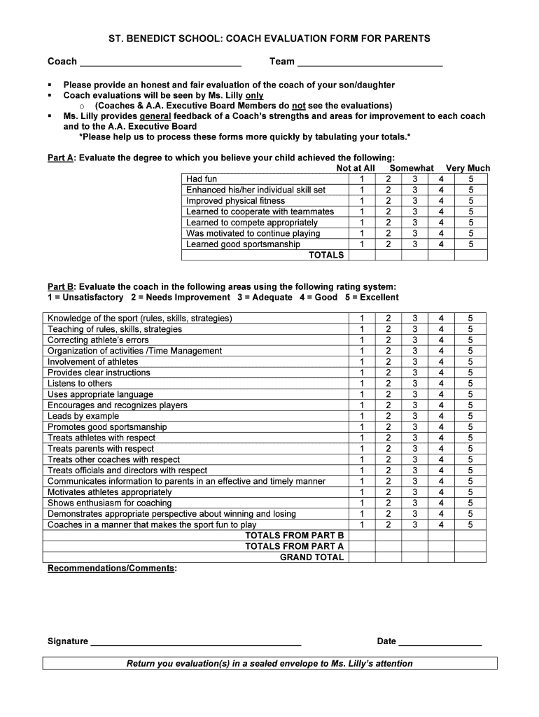 Evaluation Form – Fill Online, Printable, Fillable, Blank With Blank Evaluation Form Template