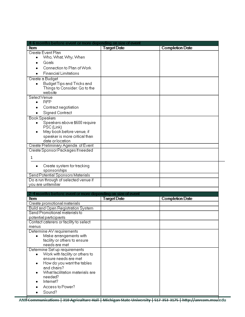 Event Planning Agenda | Templates At Allbusinesstemplates Regarding Event Agenda Template Word