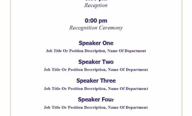 Event Program Template - Calep.midnightpig.co with Free Event Program Templates Word