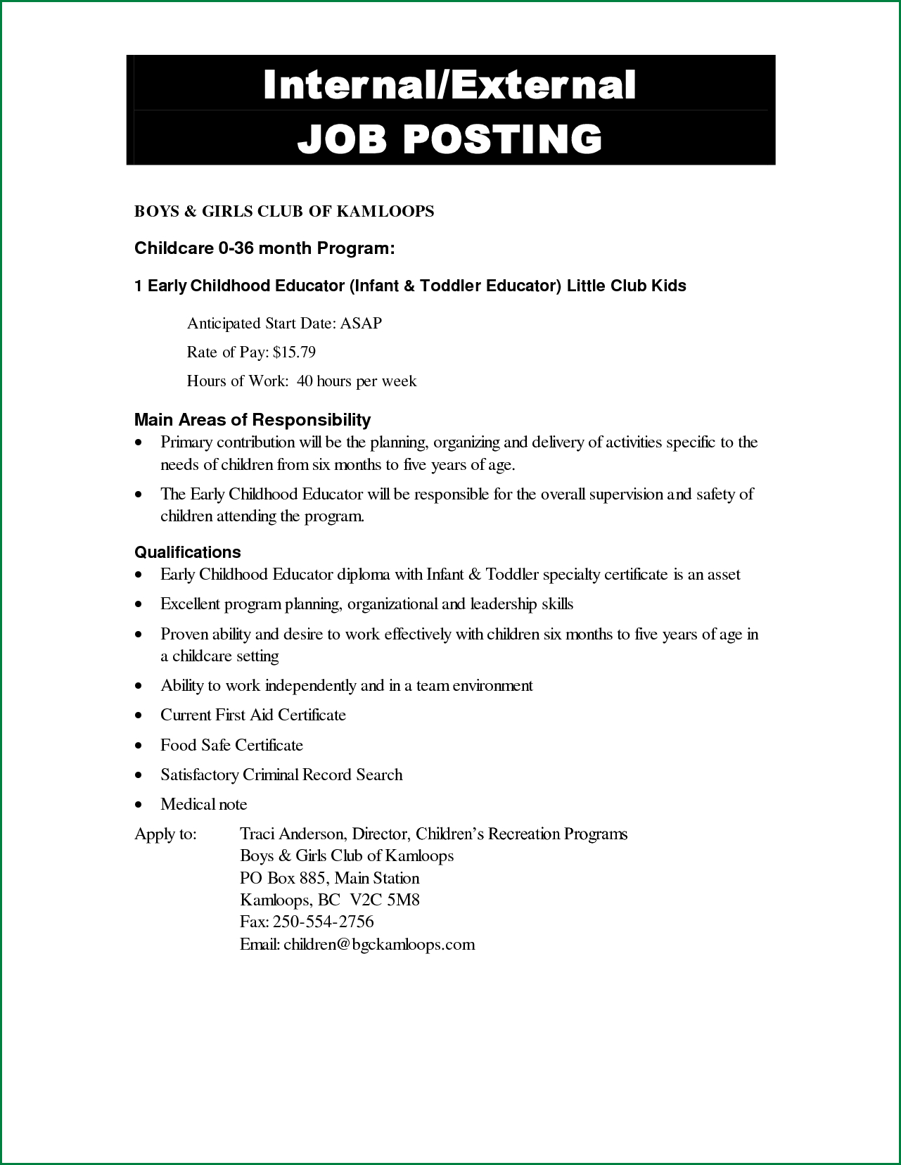 Executive Assistant Cl Classic. This Example Might Not Be With Regard To Internal Job Posting Template Word