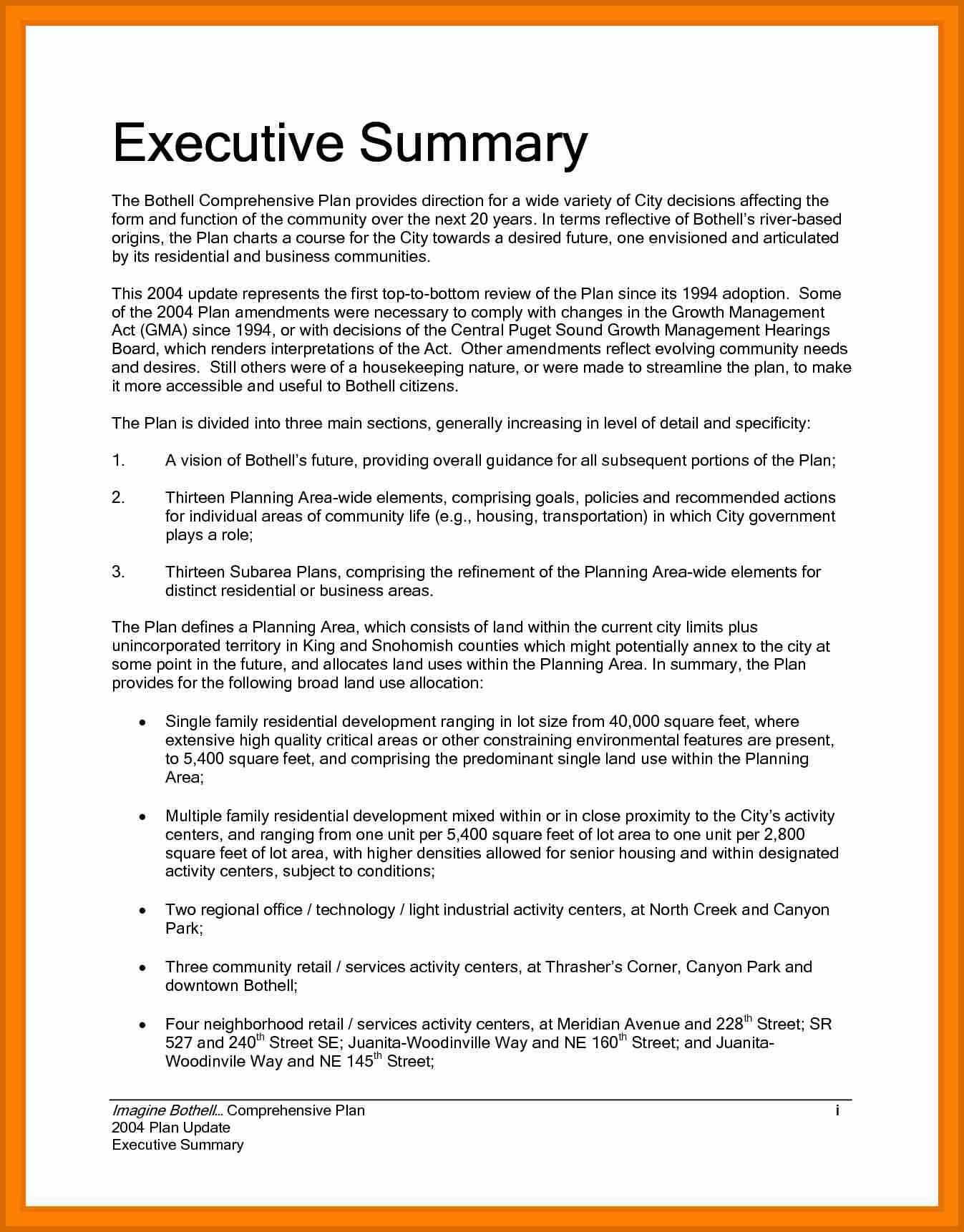 Executive Report Example - Calep.midnightpig.co With Executive Summary Report Template