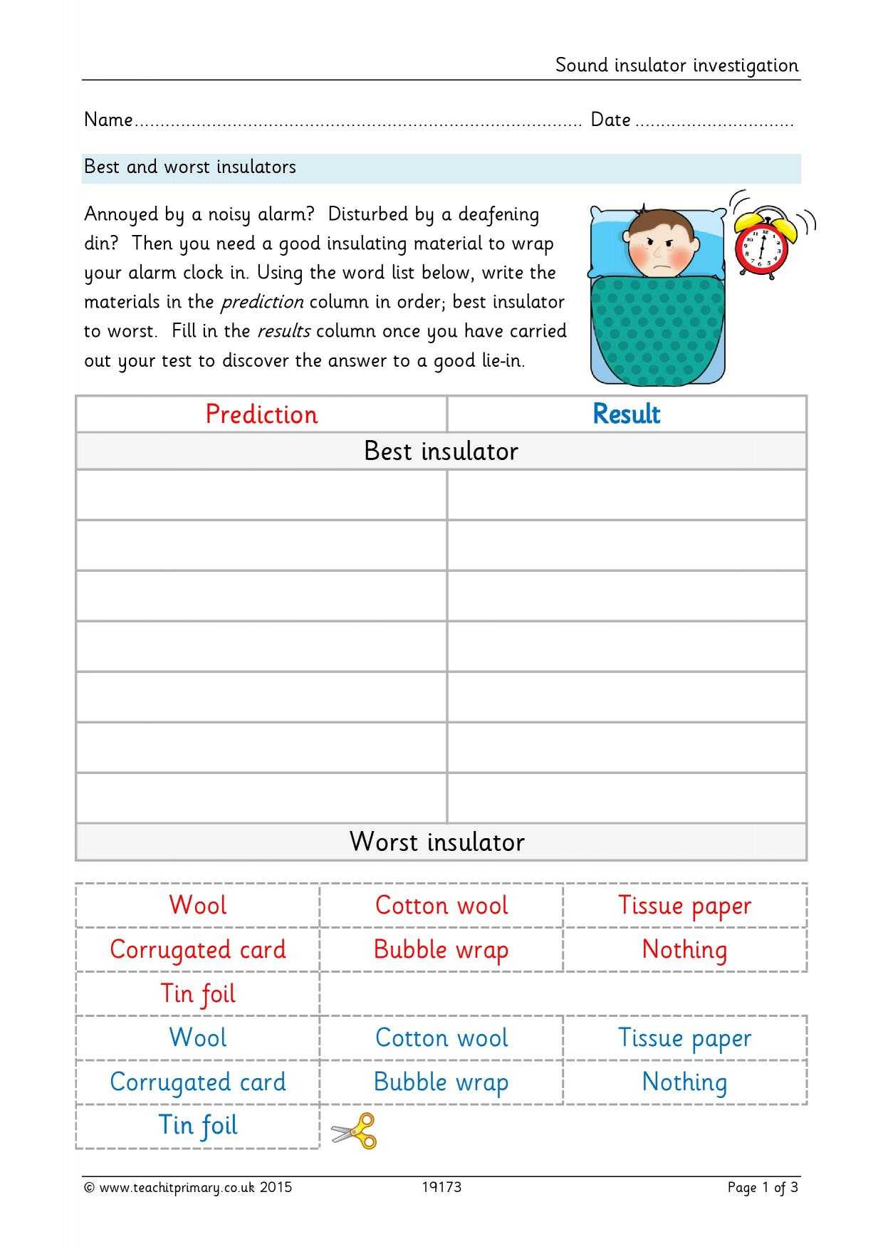Eyfs | Ks1 | Ks2 | Investigations | Teachit Primary Inside Science Report Template Ks2