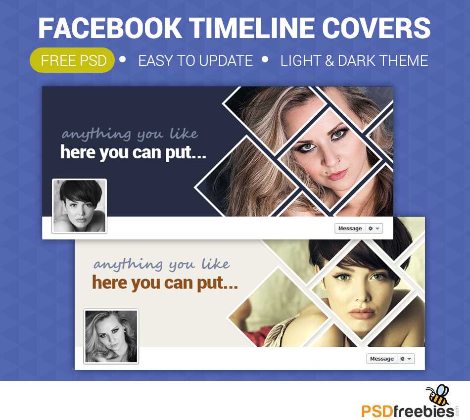 Facebook Timeline Covers Free Psd | Psdfreebies With Facebook Banner Template Psd