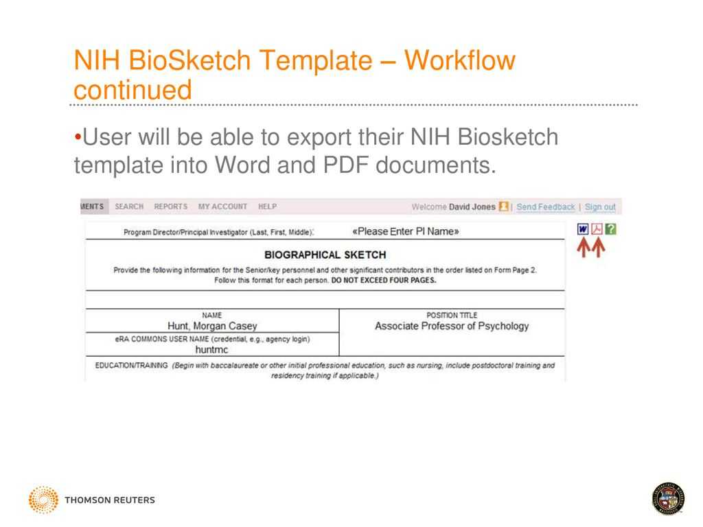 Faculty Activity Information Reporting System – Ppt Download With Nih Biosketch Template Word