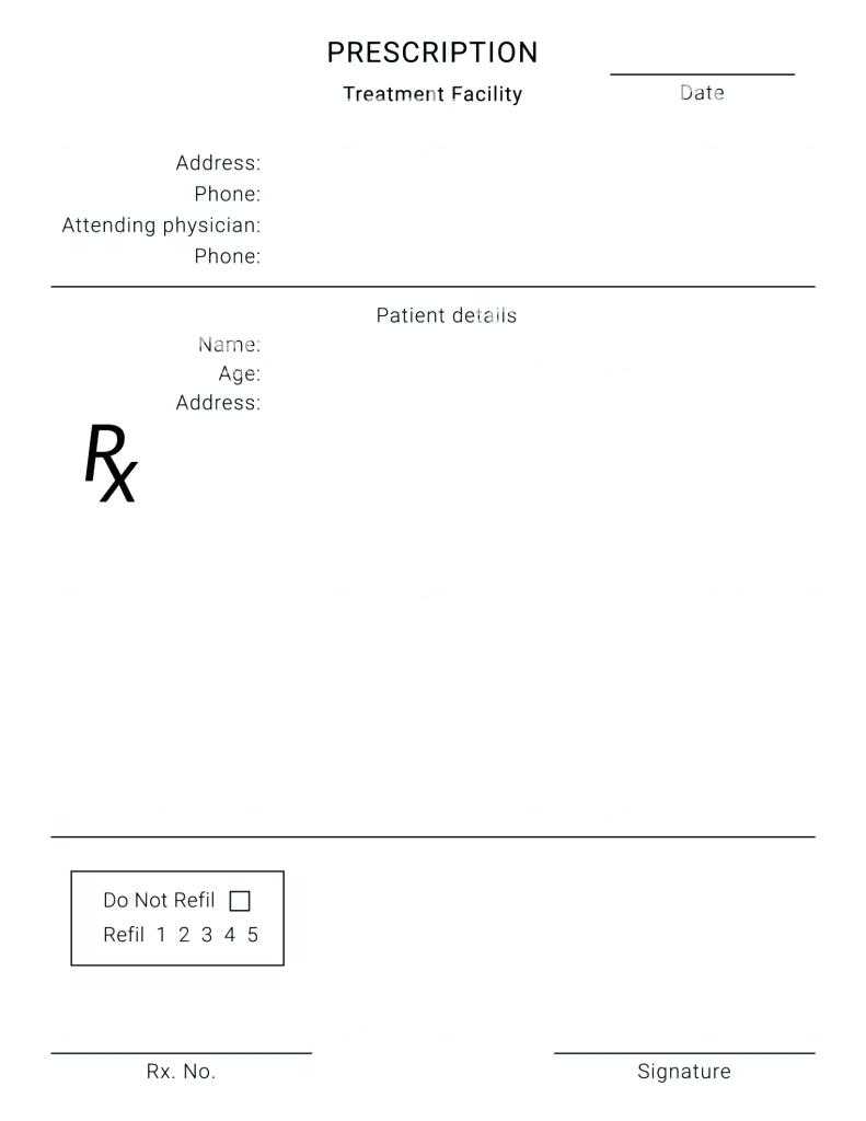 Fake Prescription Pad Template Pertaining To Blank Prescription Pad Template