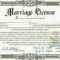 Fake Wedding License – Dalep.midnightpig.co Intended For Blank Marriage Certificate Template