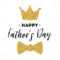 Fathers Day Banner Design With Lettering, Golden Bow Tie Butterfly.. In Tie Banner Template