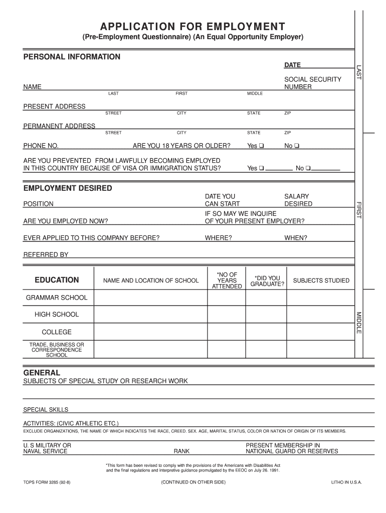 Fillable Job Application – Fill Online, Printable, Fillable Regarding Job Application Template Word Document