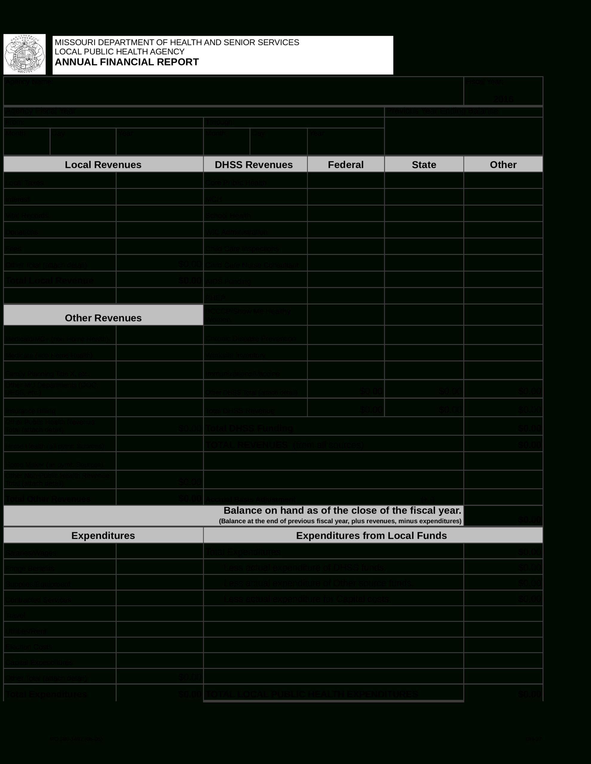 Financial Annual Report | Templates At Allbusinesstemplates For Funding Report Template