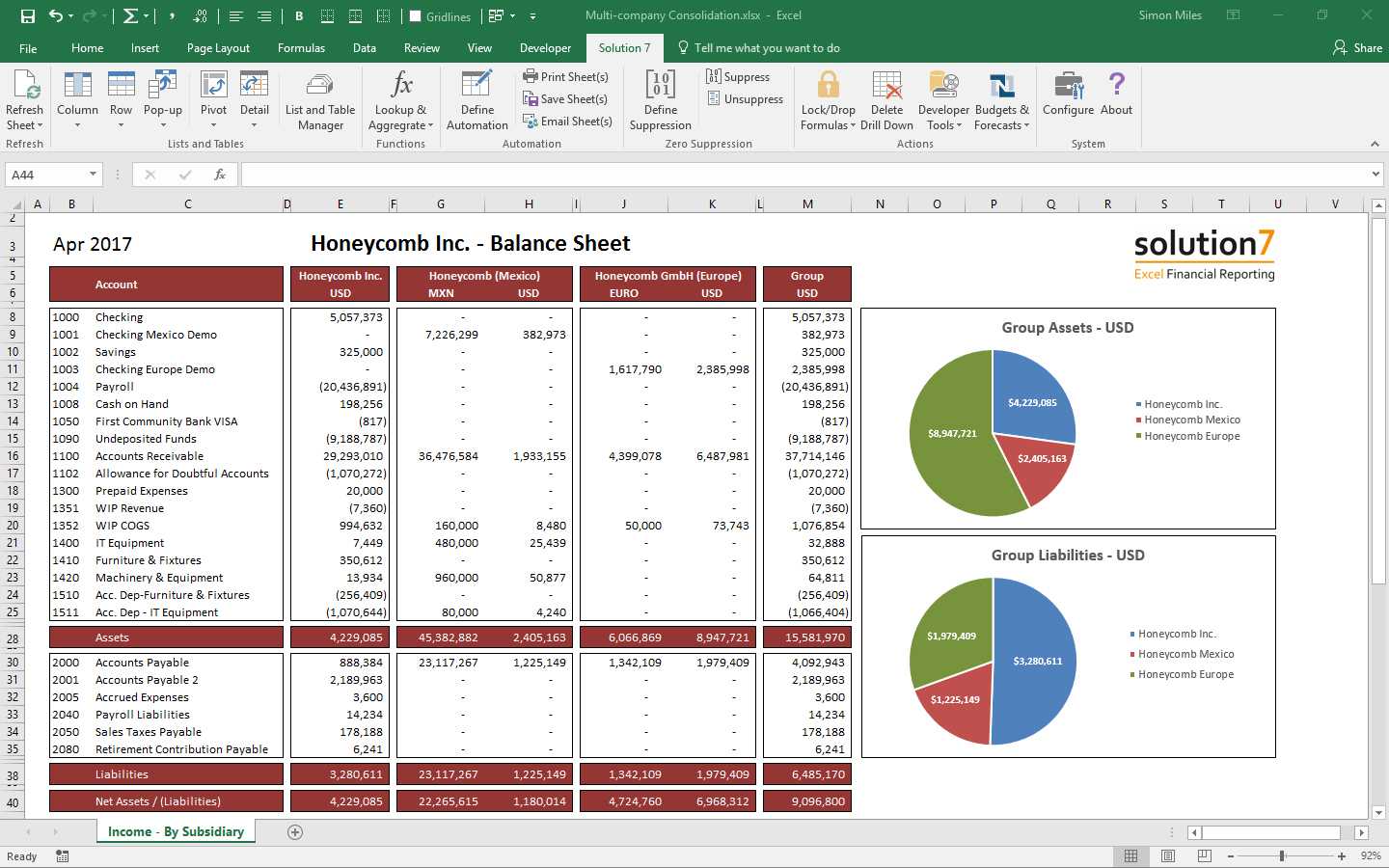 Financial Report Excel – Calep.midnightpig.co With Excel Financial Report Templates