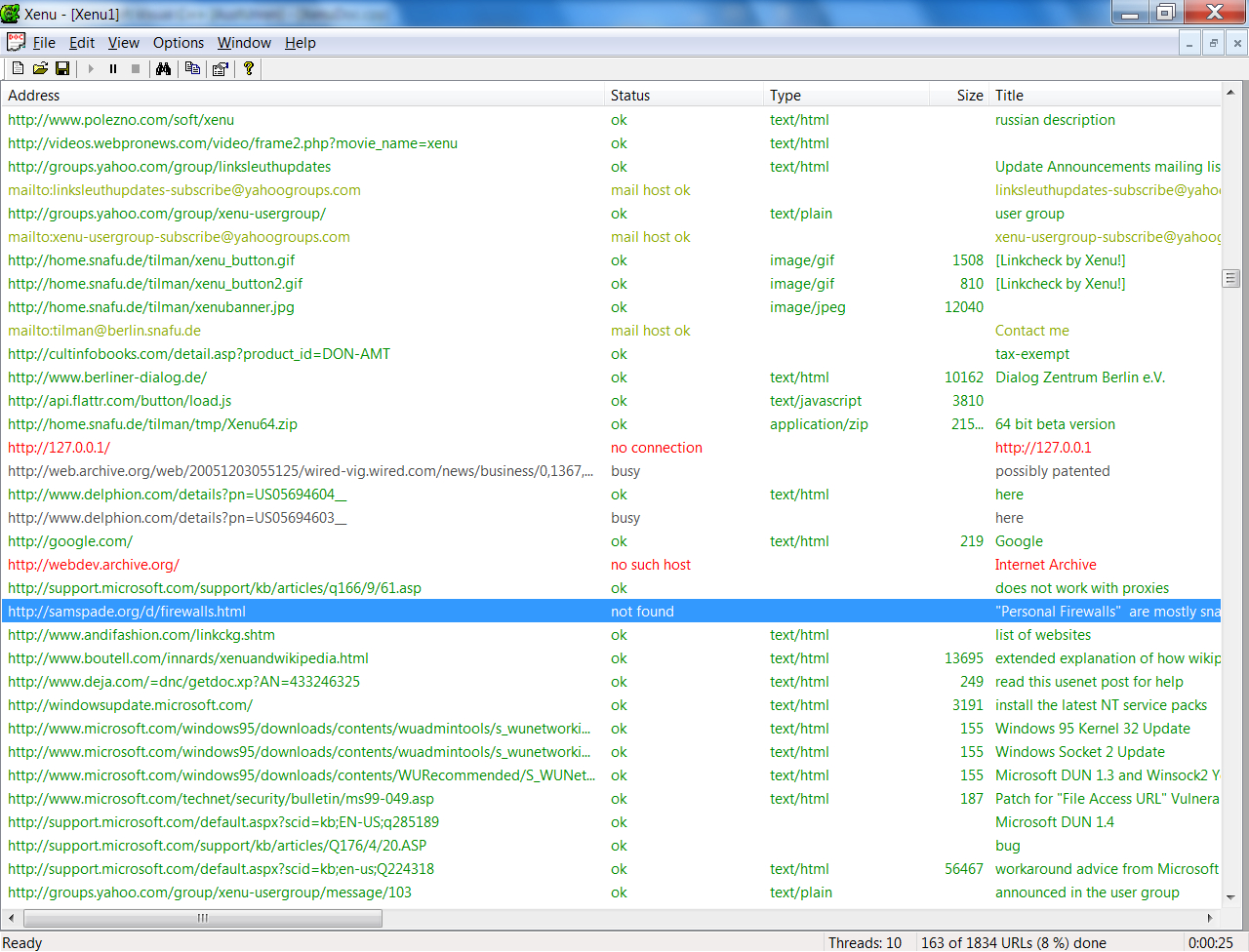 Find Broken Links On Your Site With Xenu's Link Sleuth (Tm) Pertaining To Html Report Template Download