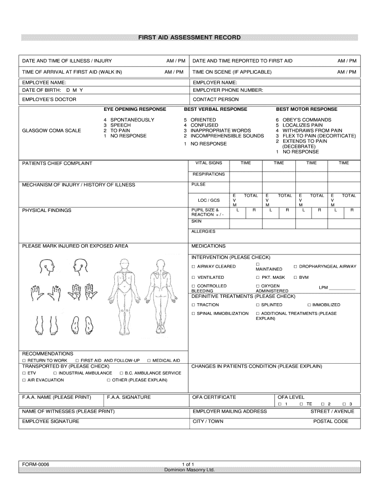 First Aid Incident Report Form Template - Best Sample Template With First Aid Incident Report Form Template