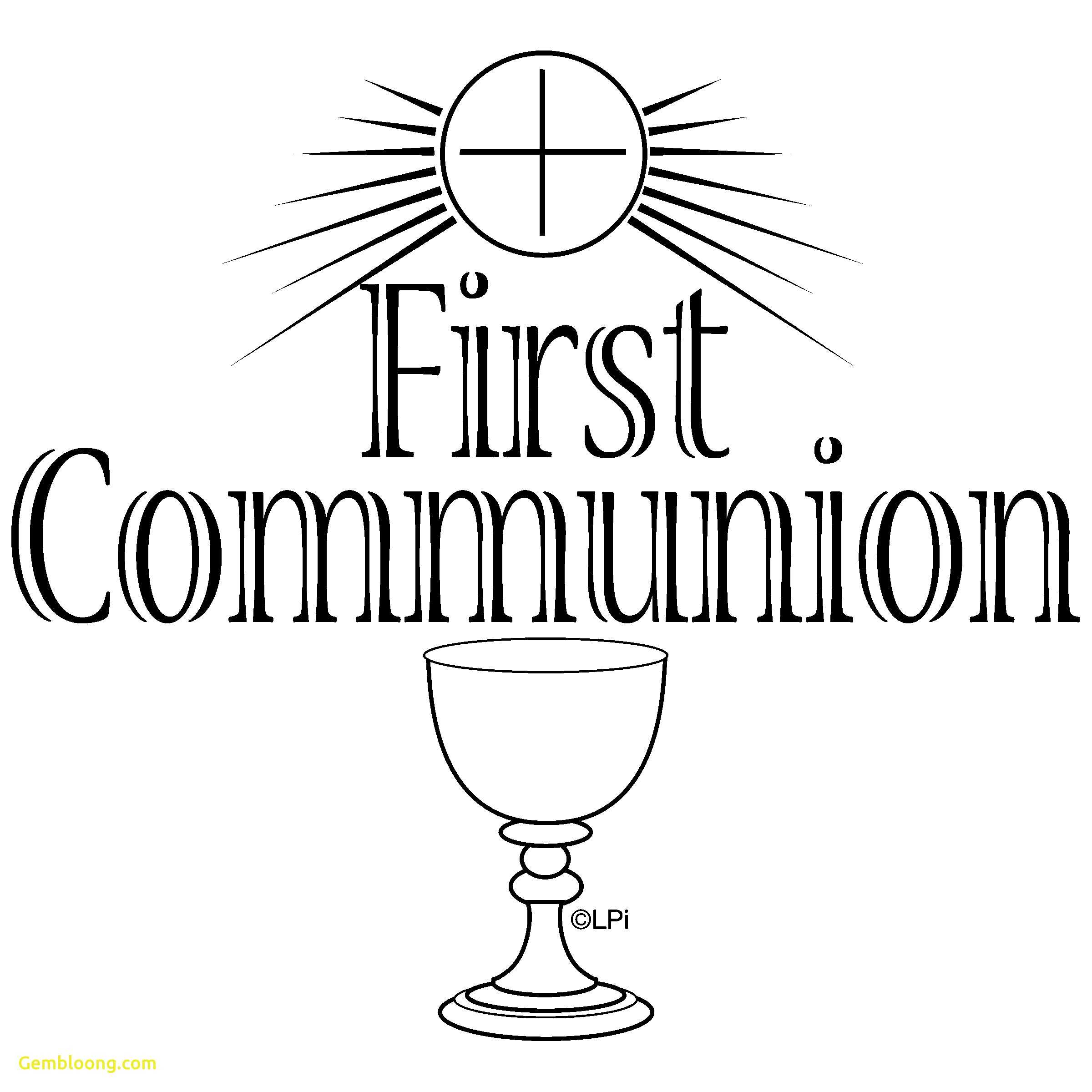 First Eucharist Clipart With First Communion Banner Templates