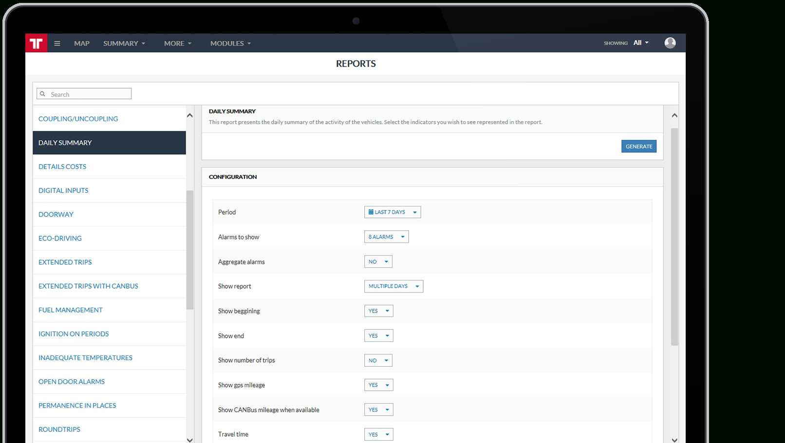 Fleet Management Reports – Frotcom Throughout Fleet Management Report Template