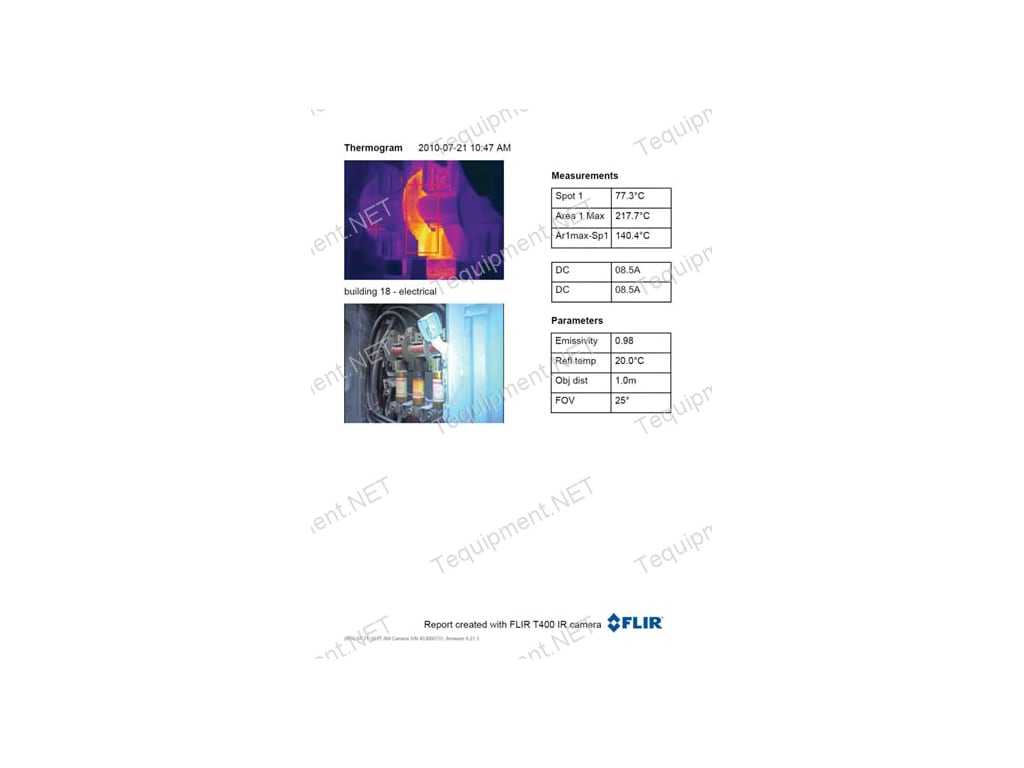 Flir T300 Thermal Imaging Infrared Camera With Regard To Thermal Imaging Report Template