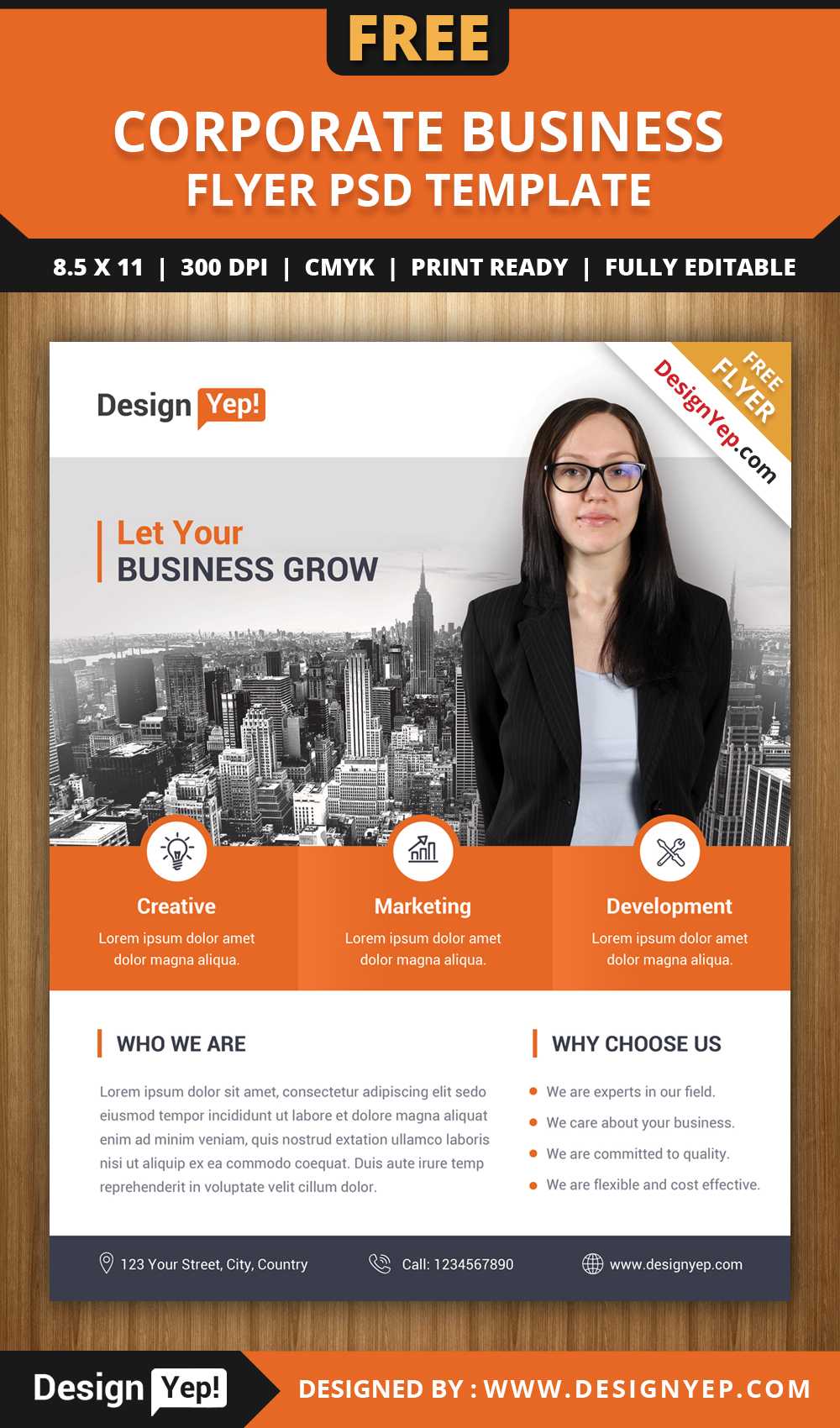 Flyer Lates Free Psd Business Brochure Photoshop Download Inside Free Business Flyer Templates For Microsoft Word
