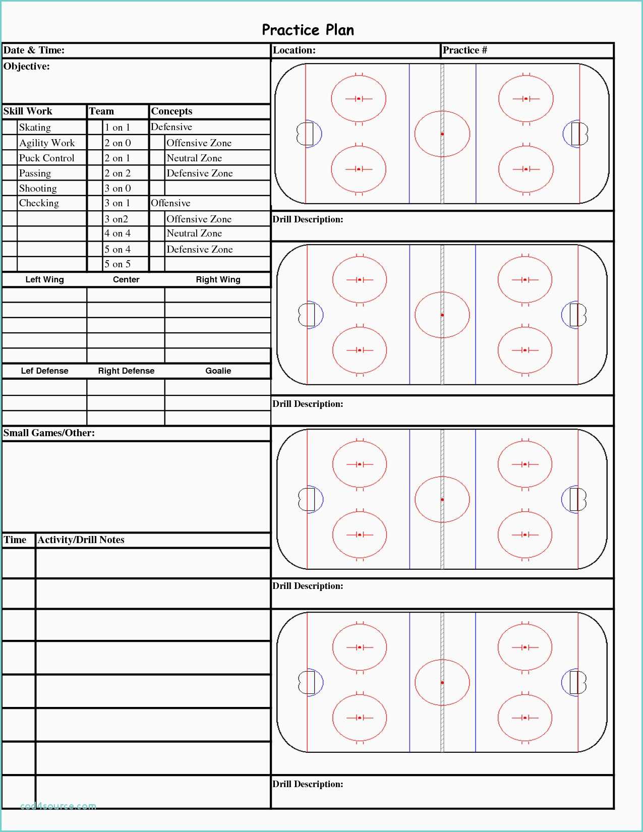 Football Practice Plan Template Excel – Dalep.midnightpig.co Within Blank Hockey Practice Plan Template