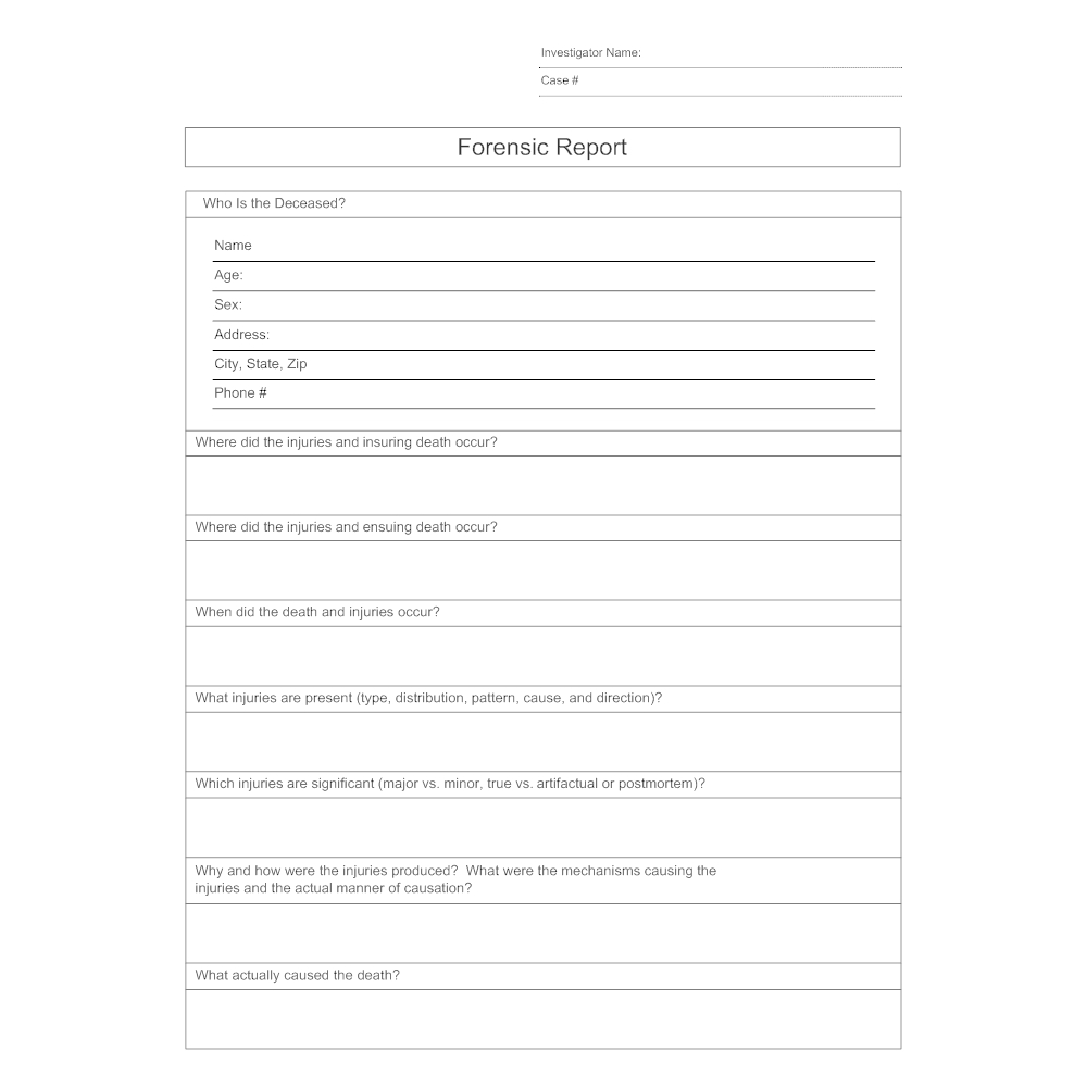 Forensic Report Template - Dalep.midnightpig.co With Forensic Report Template