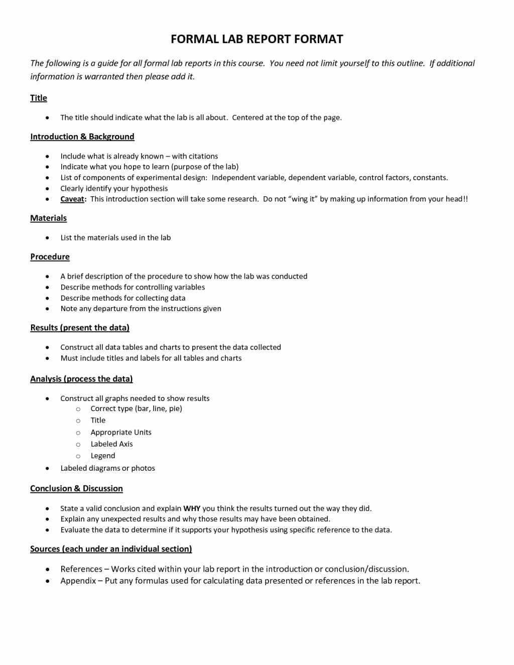 Formal Lab Report Format : Biological Science Picture With Regard To Formal Lab Report Template