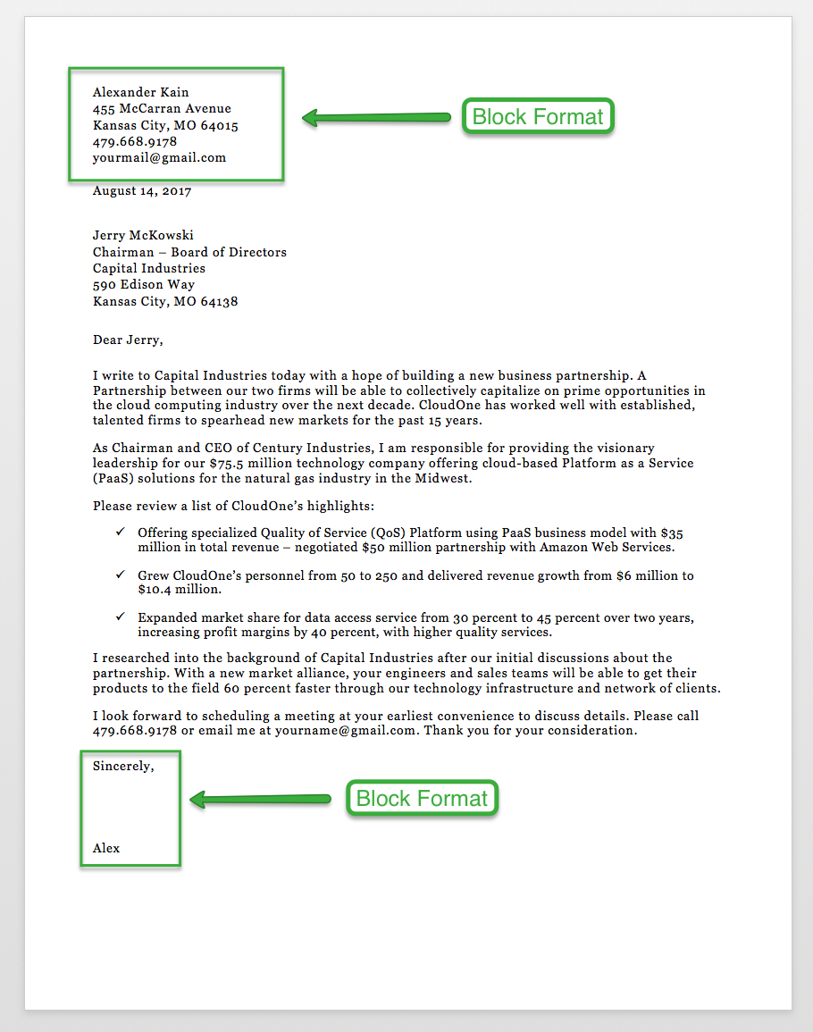Format Business Letter – Dalep.midnightpig.co Intended For Modified Block Letter Template Word