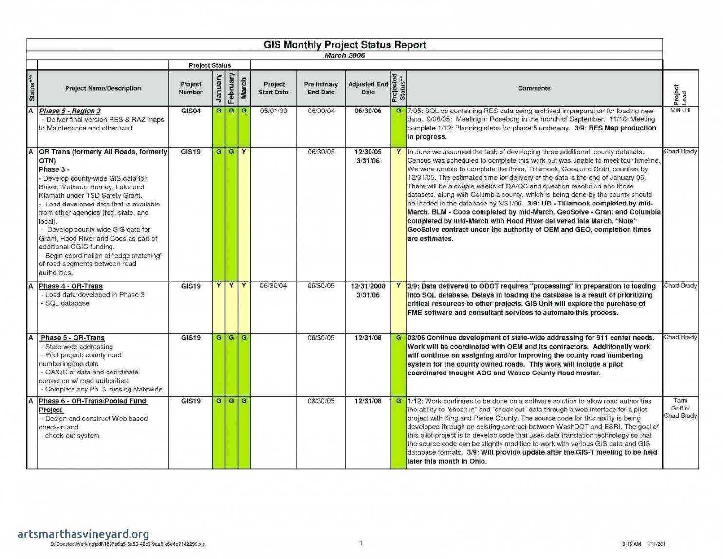 Free 009 Status Report Template Excel Website Project In Weekly Status Report Template Excel