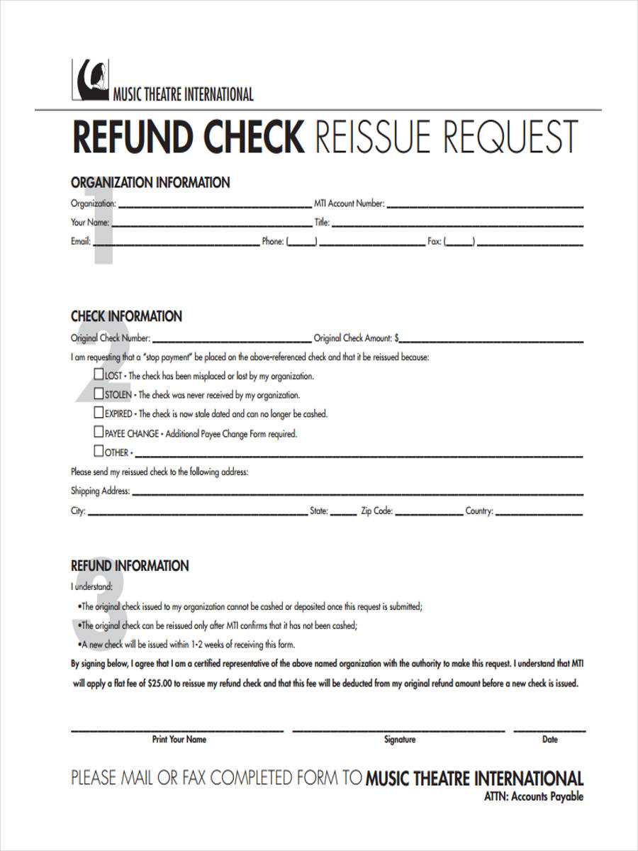 Free 10+ Refund Request Forms In Pdf | Ms Word | Excel Inside Check Request Template Word