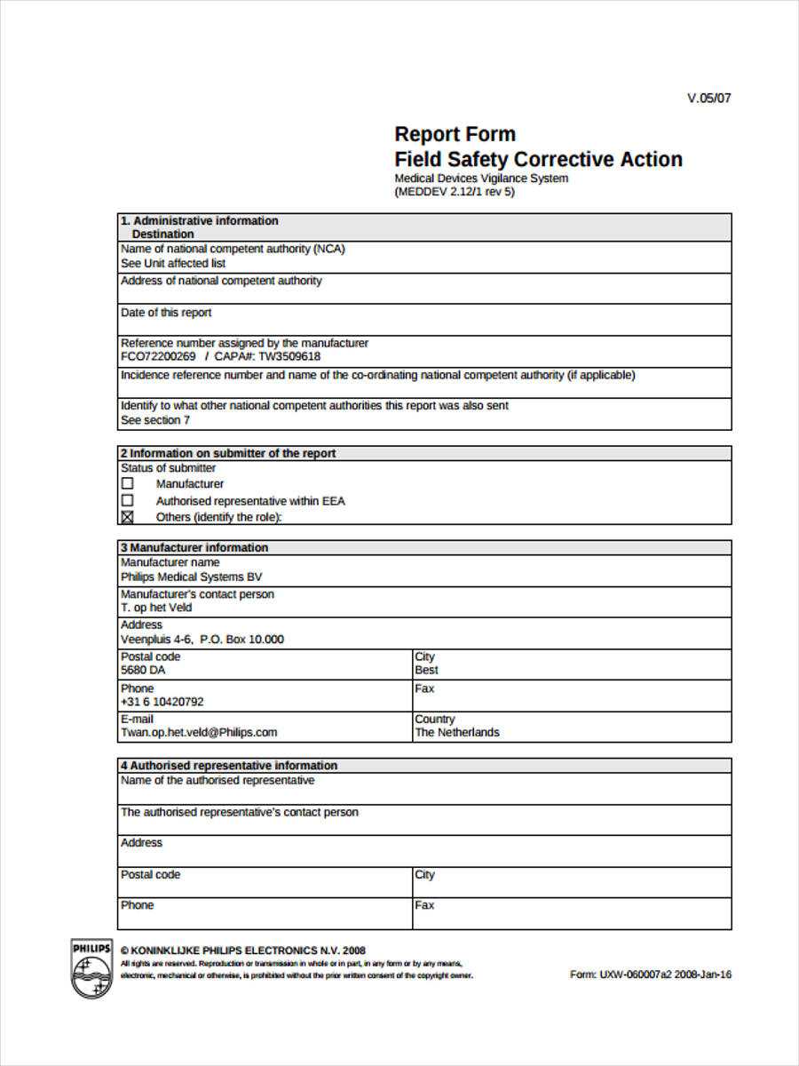 Free 23+ Corrective Action Form Examples In Pdf | Ms Word Within Corrective Action Report Template