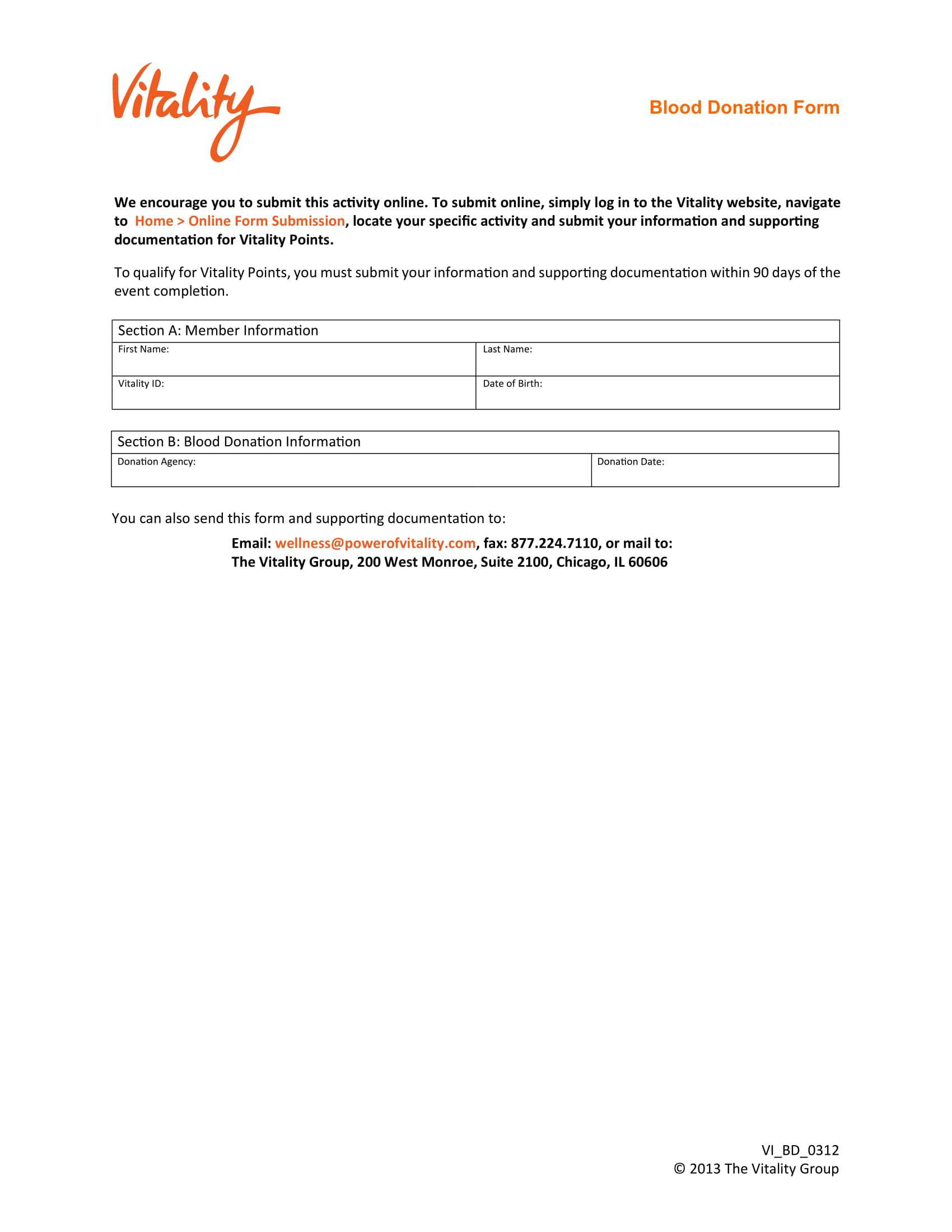 Free 4+ Blood Donation Forms In Pdf | Ms Word Throughout Donation Report Template
