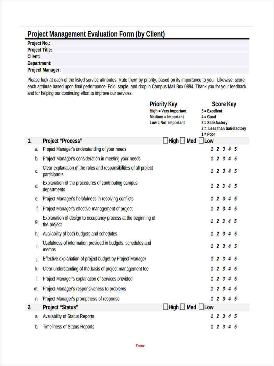 Free 7+ Sample Project Feedback Forms In Ms Word | Pdf Pertaining To Student Feedback Form Template Word
