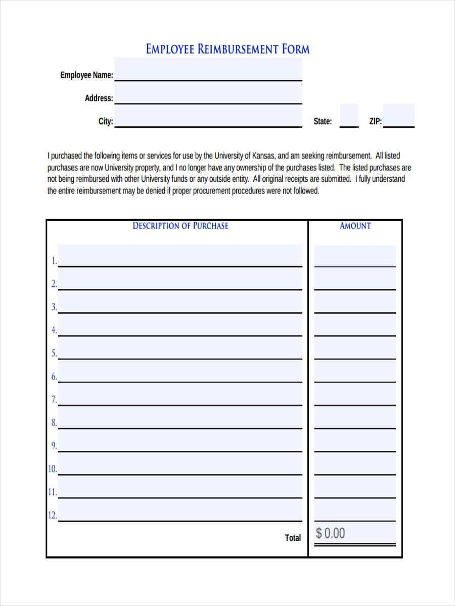 Free 9+ Sample Request For Reimbursement Forms In Ms Word Within Reimbursement Form Template Word