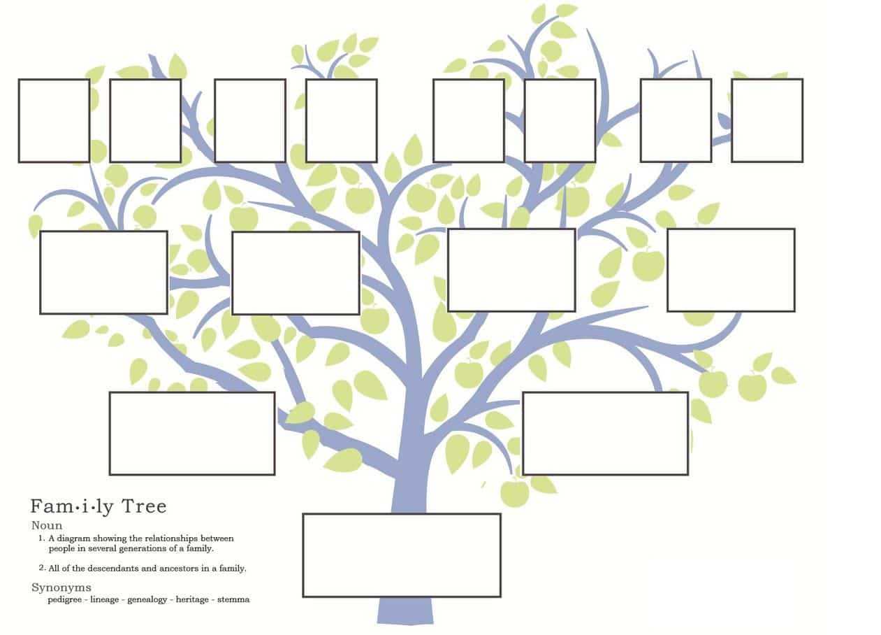 Free Ancestry Tree Template – Medieval Emporium With Blank Tree Diagram Template