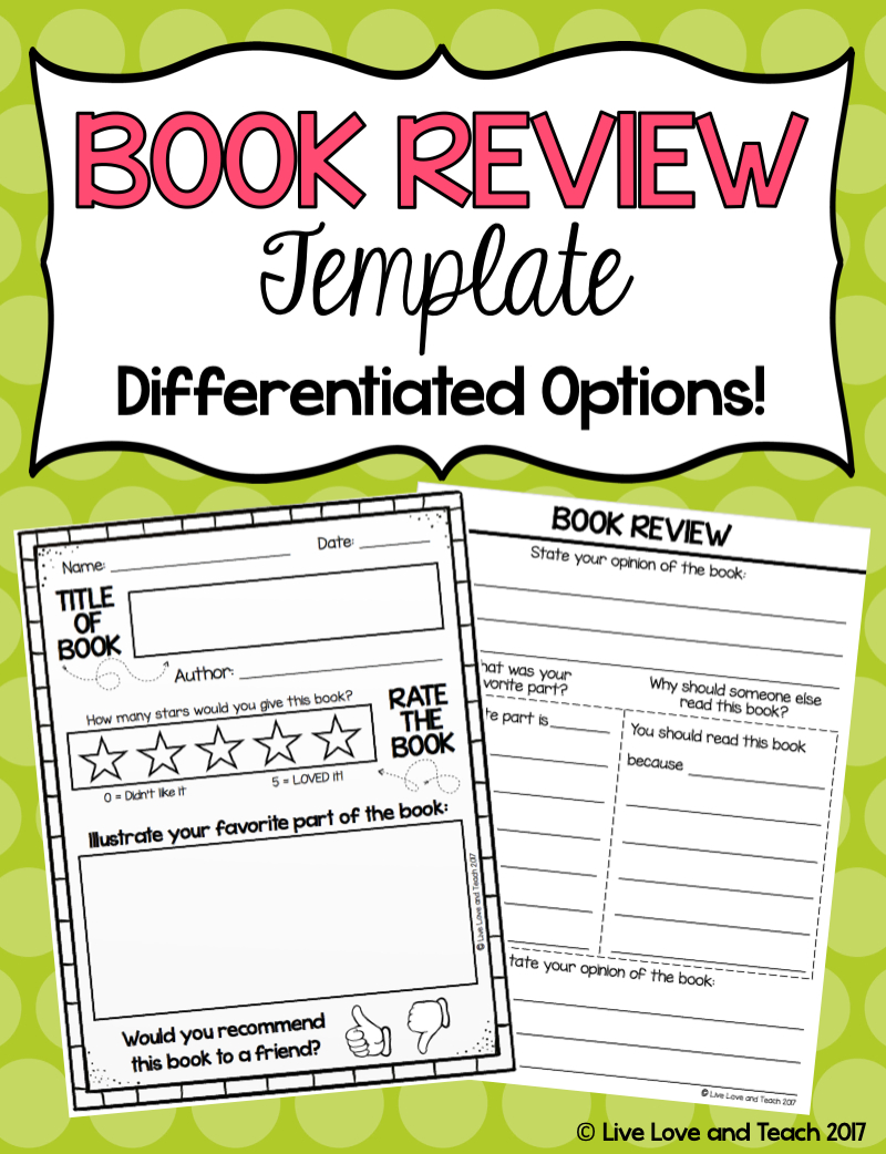 Free Book Review Template! Pertaining To 4Th Grade Book Report Template