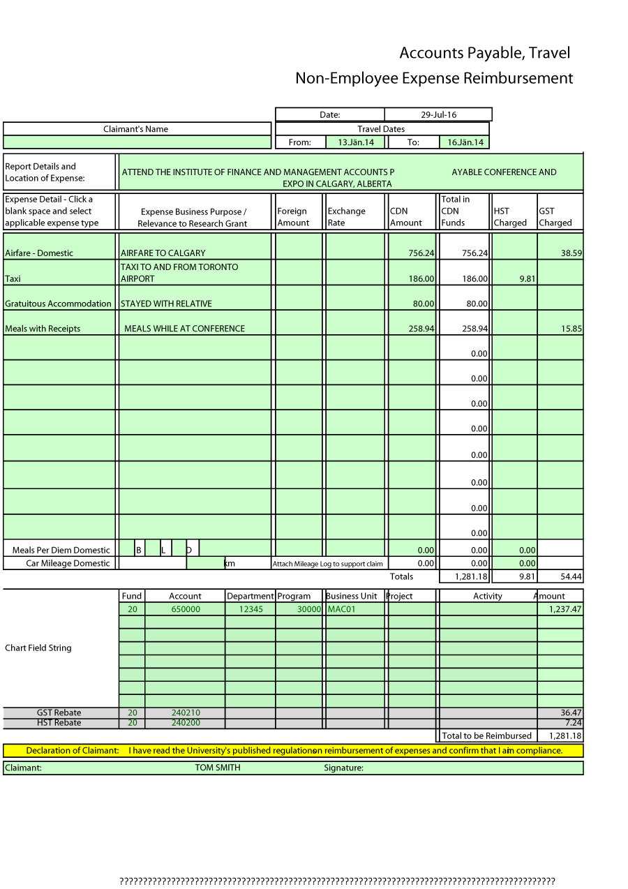 Free Business Expense Report Template – Dalep.midnightpig.co Inside Company Expense Report Template