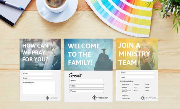 Free Church Connection Cards - Beautiful Psd Templates within Church Visitor Card Template Word