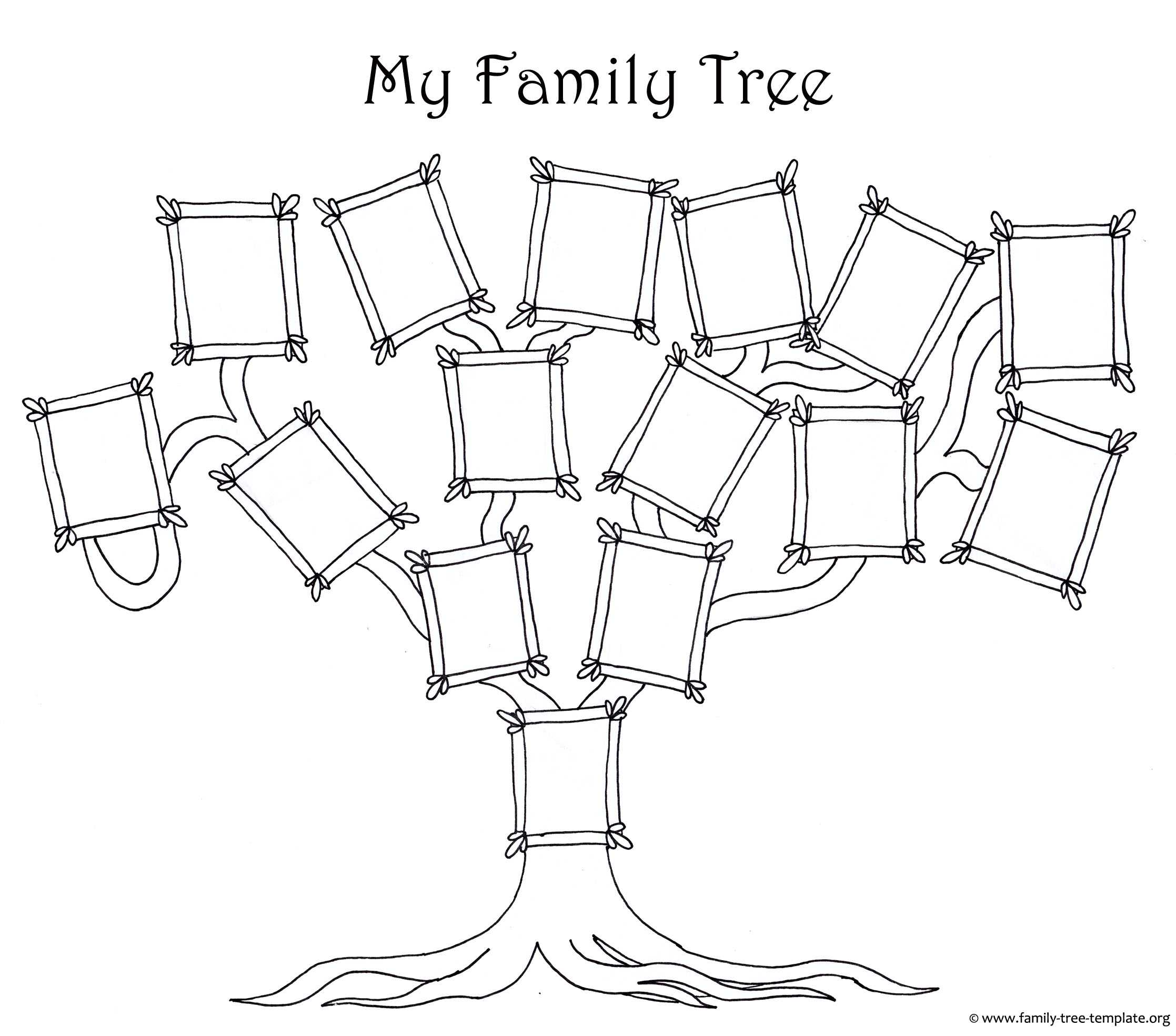 Free Family Tree Template Designs For Making Ancestry Charts For Blank Family Tree Template 3 Generations
