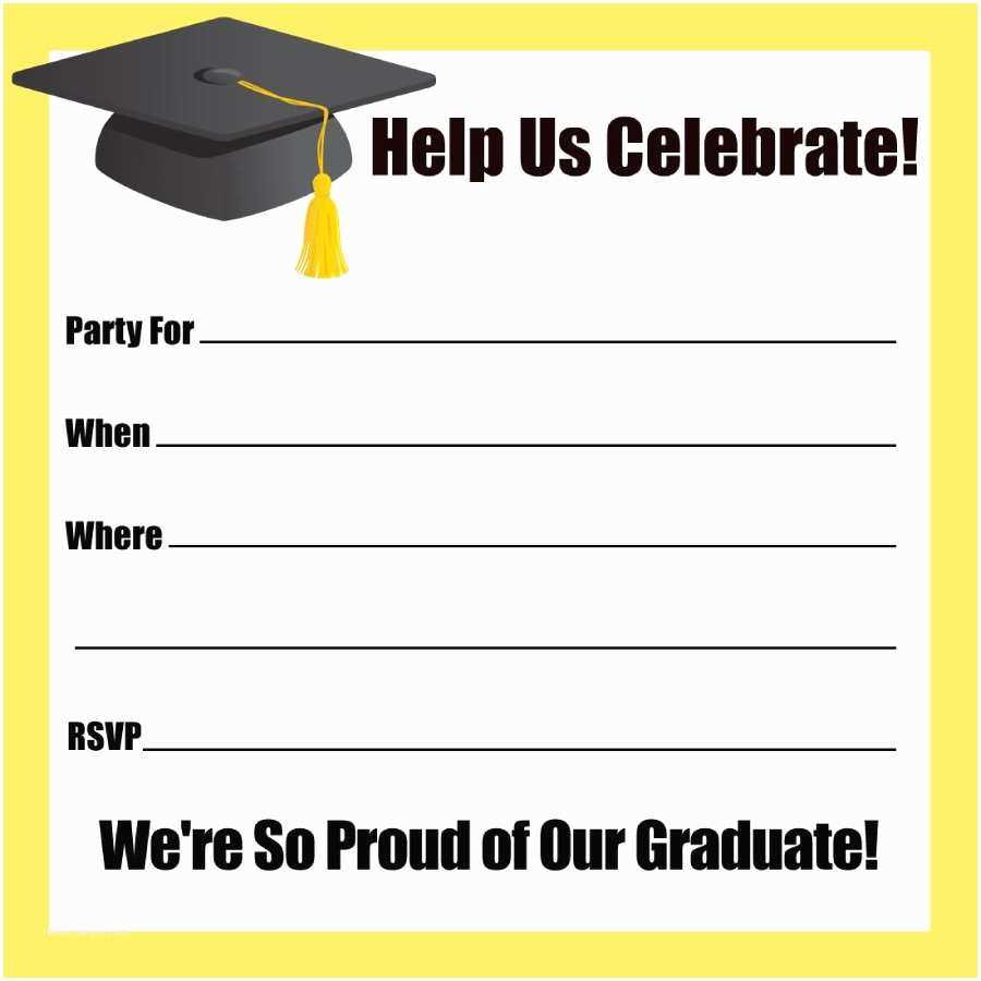 Free Graduation Party Invitation Templates For Word 50 Throughout Graduation Party Invitation Templates Free Word