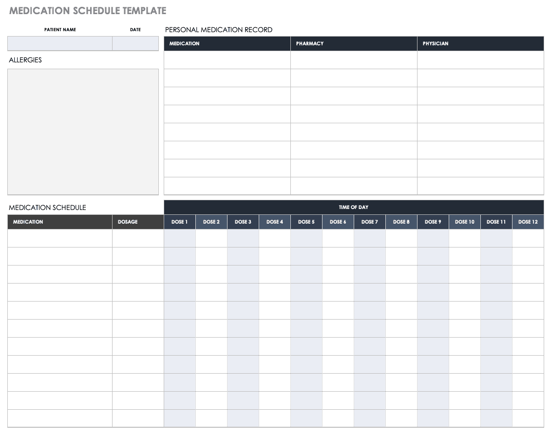 Free Medical Form Templates | Smartsheet For Doctors Prescription Template Word