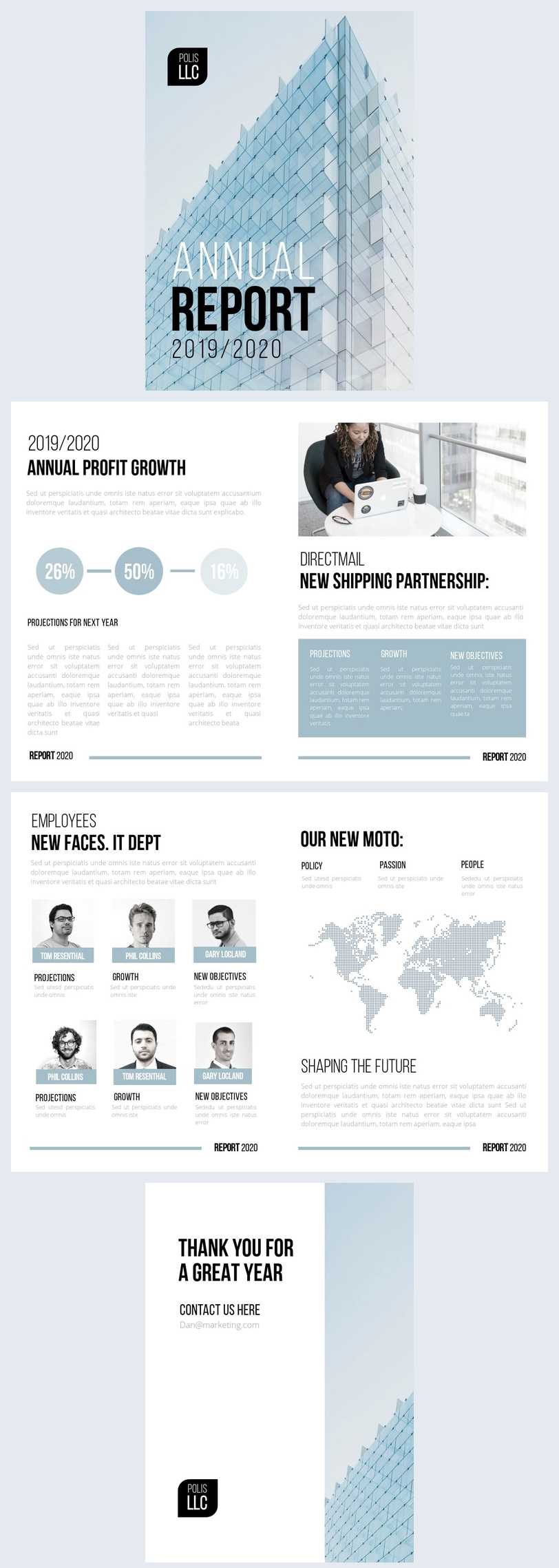 Free Modern Llc Annual Report Template - Flipsnack Intended For Llc Annual Report Template