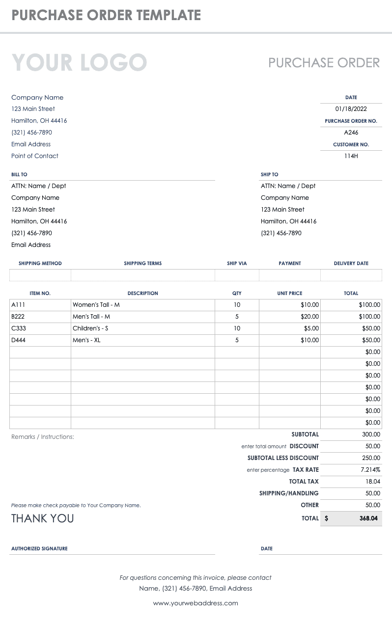 Free Order Form Templates | Smartsheet With Regard To Blank Fundraiser Order Form Template