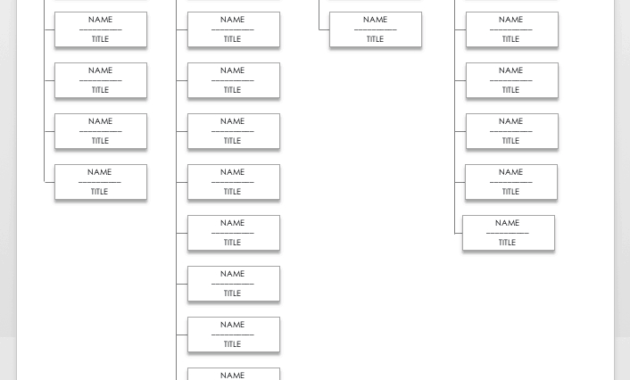 Free Organization Chart Templates For Word | Smartsheet throughout Word Org Chart Template